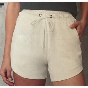 Crane Premium OEKO-TEK Cotton Lounge Shorts – Cream – Small